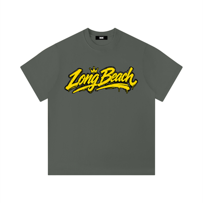 "City By The C" Yellow logo Regular Fit T-Shirt