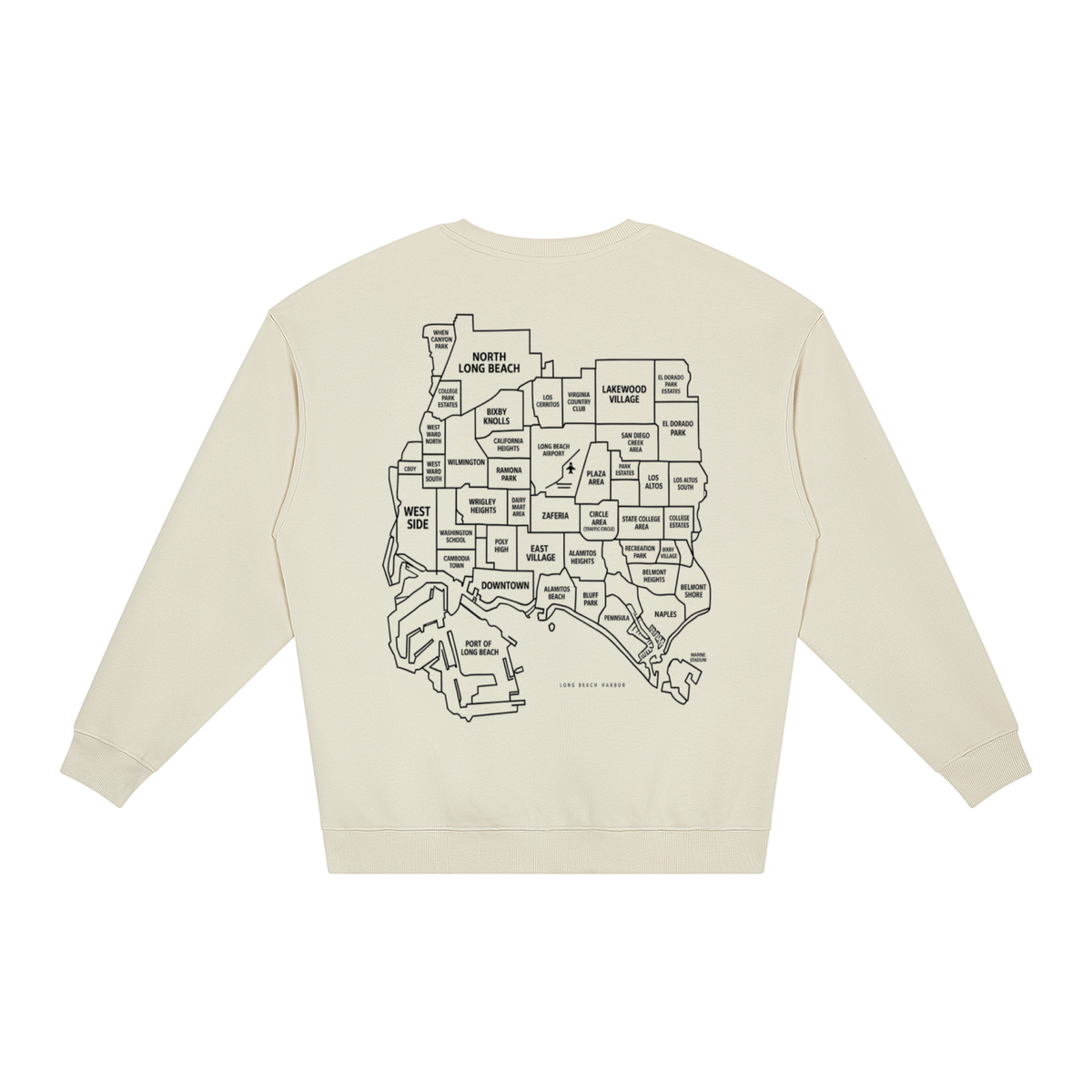 "Block 2 Block" Unisex Loose Crewneck Sweatshirt