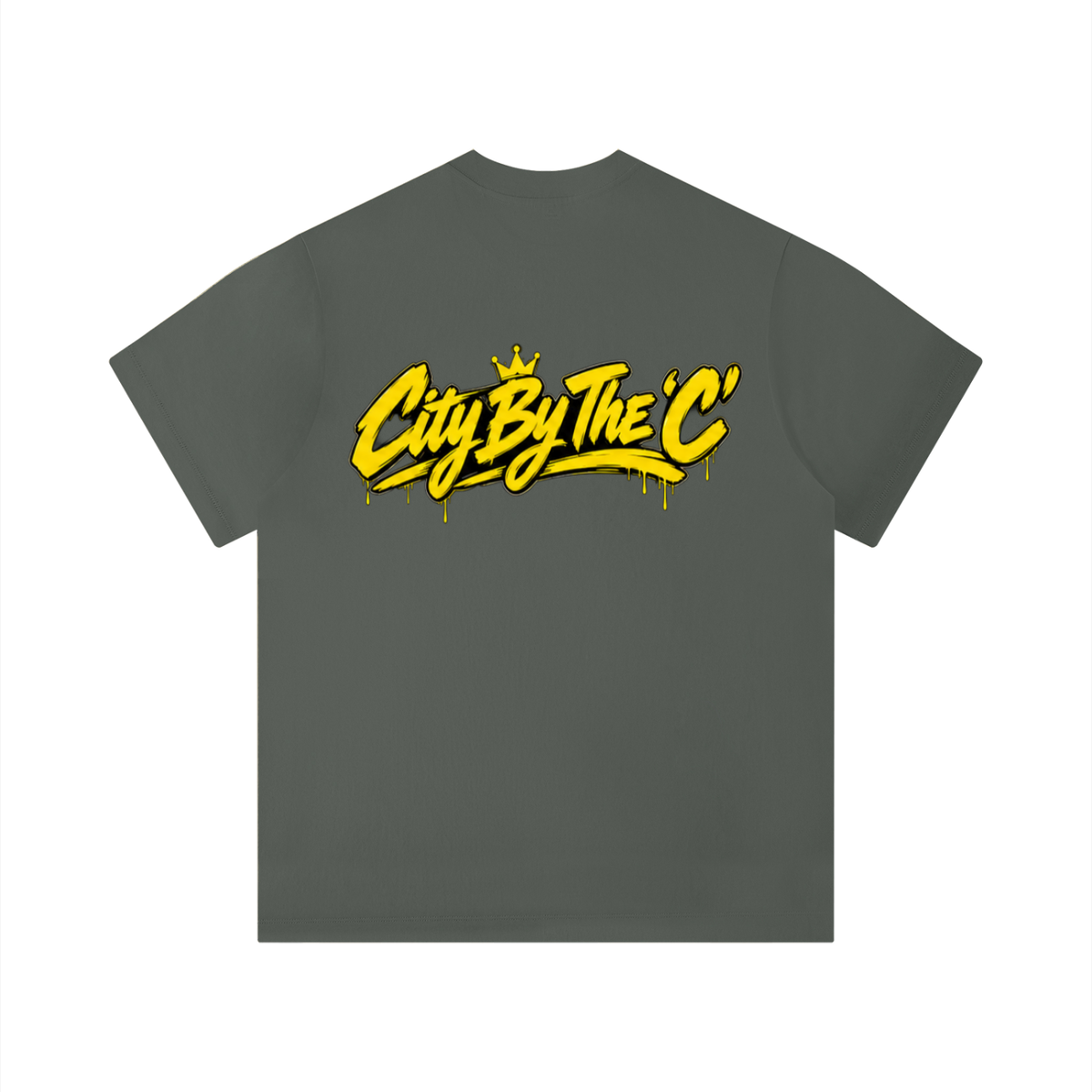 "City By The C" Yellow logo Regular Fit T-Shirt