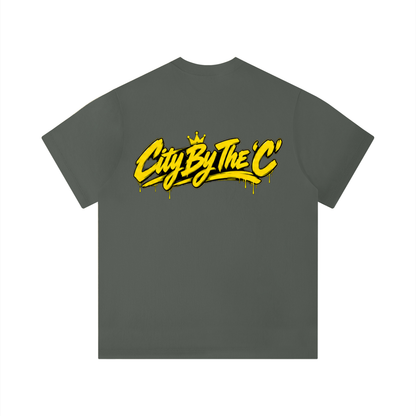 "City By The C" Yellow logo Regular Fit T-Shirt