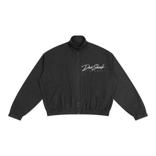 "Nights On Pine" Striped Full-Zip Track Jacket