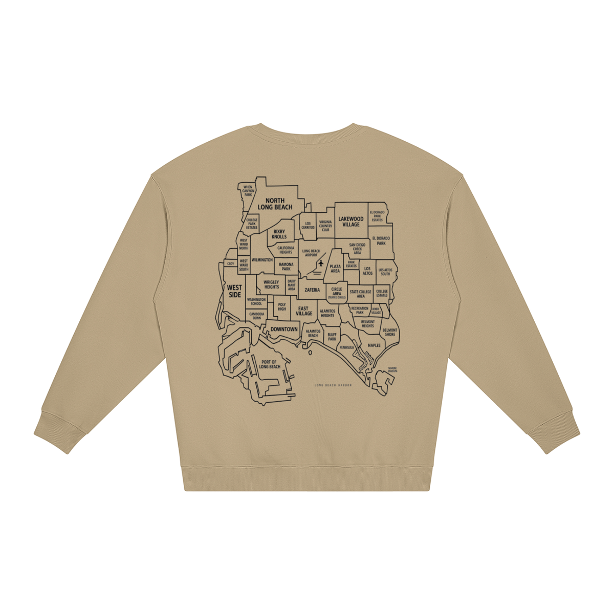 "Block 2 Block" Unisex Loose Crewneck Sweatshirt