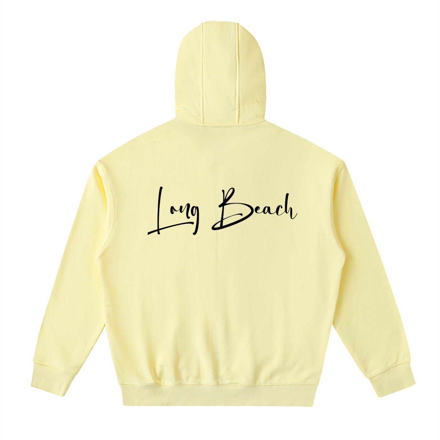 Long Beach Casual Wear - Drop-Shoulder Zip Up Hoodie