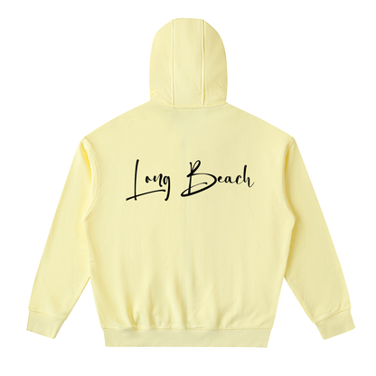 Long Beach Casual Wear - Drop-Shoulder Zip Up Hoodie