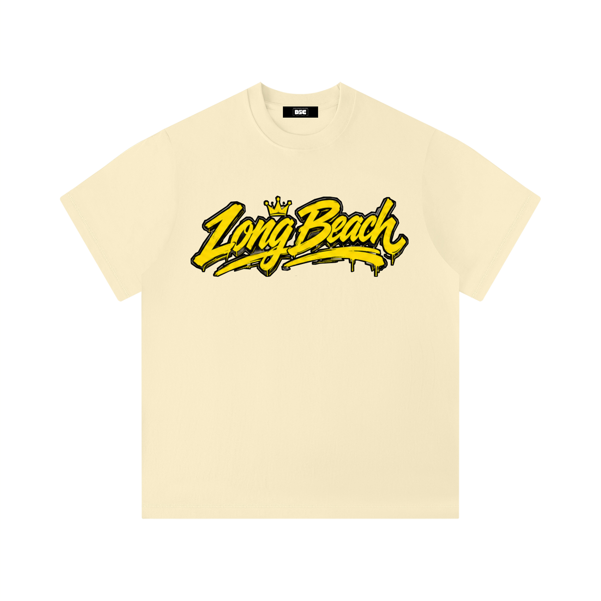 "City By The C" Yellow logo Regular Fit T-Shirt
