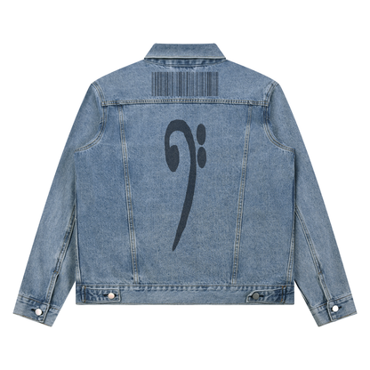 Unisex Vintage Wash Denim Jacket