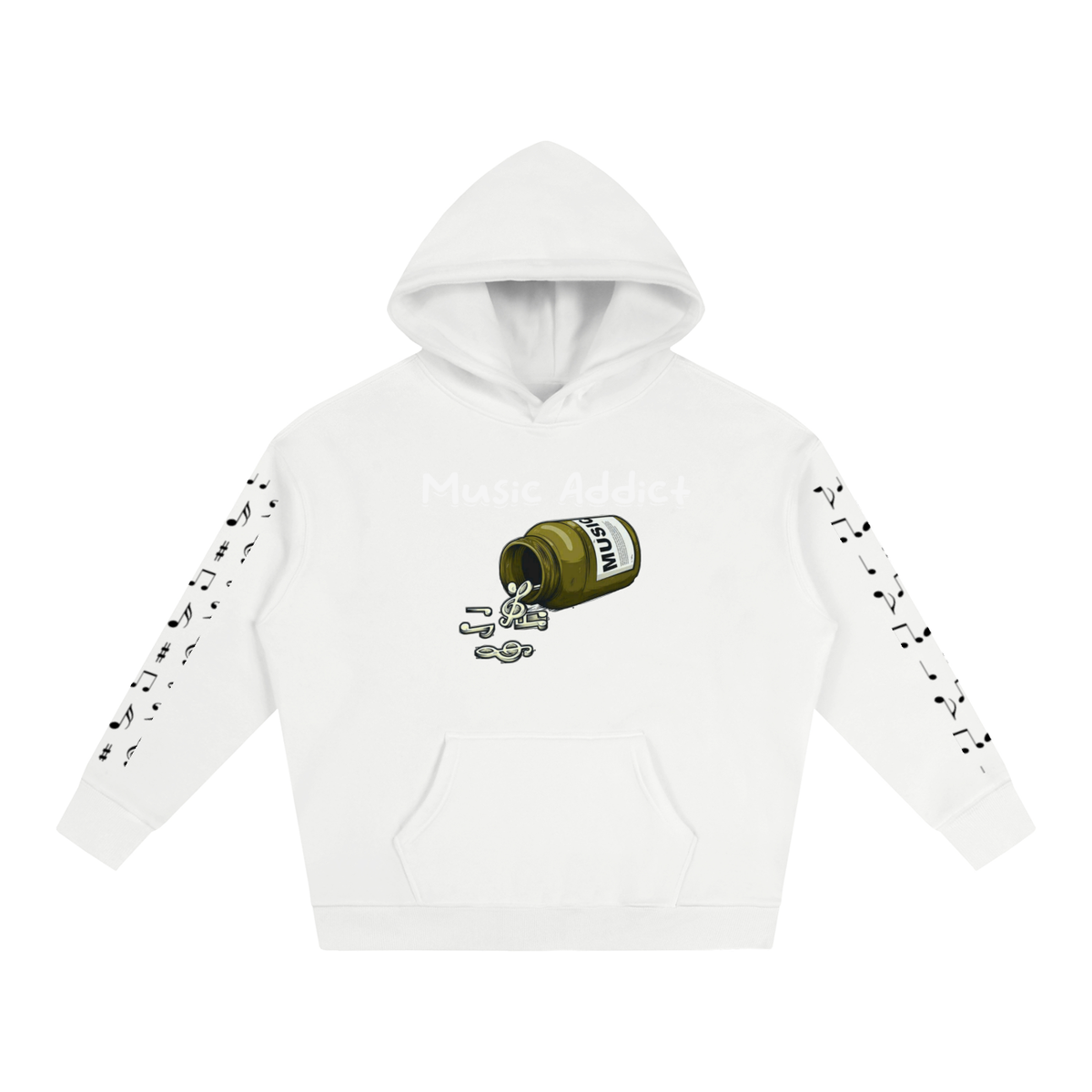 Music Addict Fleeced Hoodie