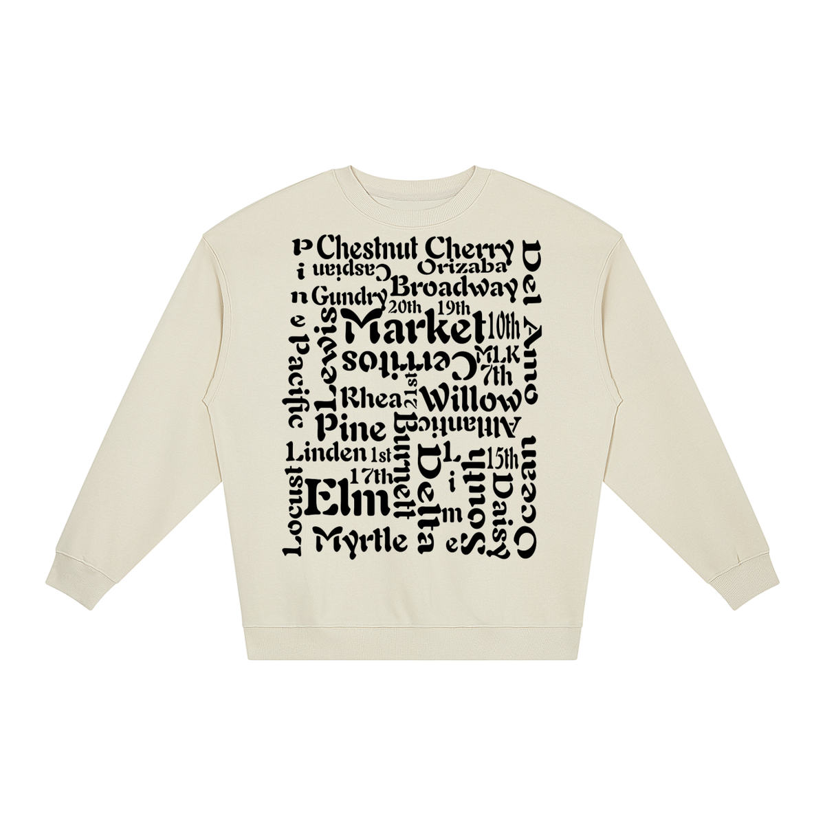 "Block 2 Block" Unisex Loose Crewneck Sweatshirt