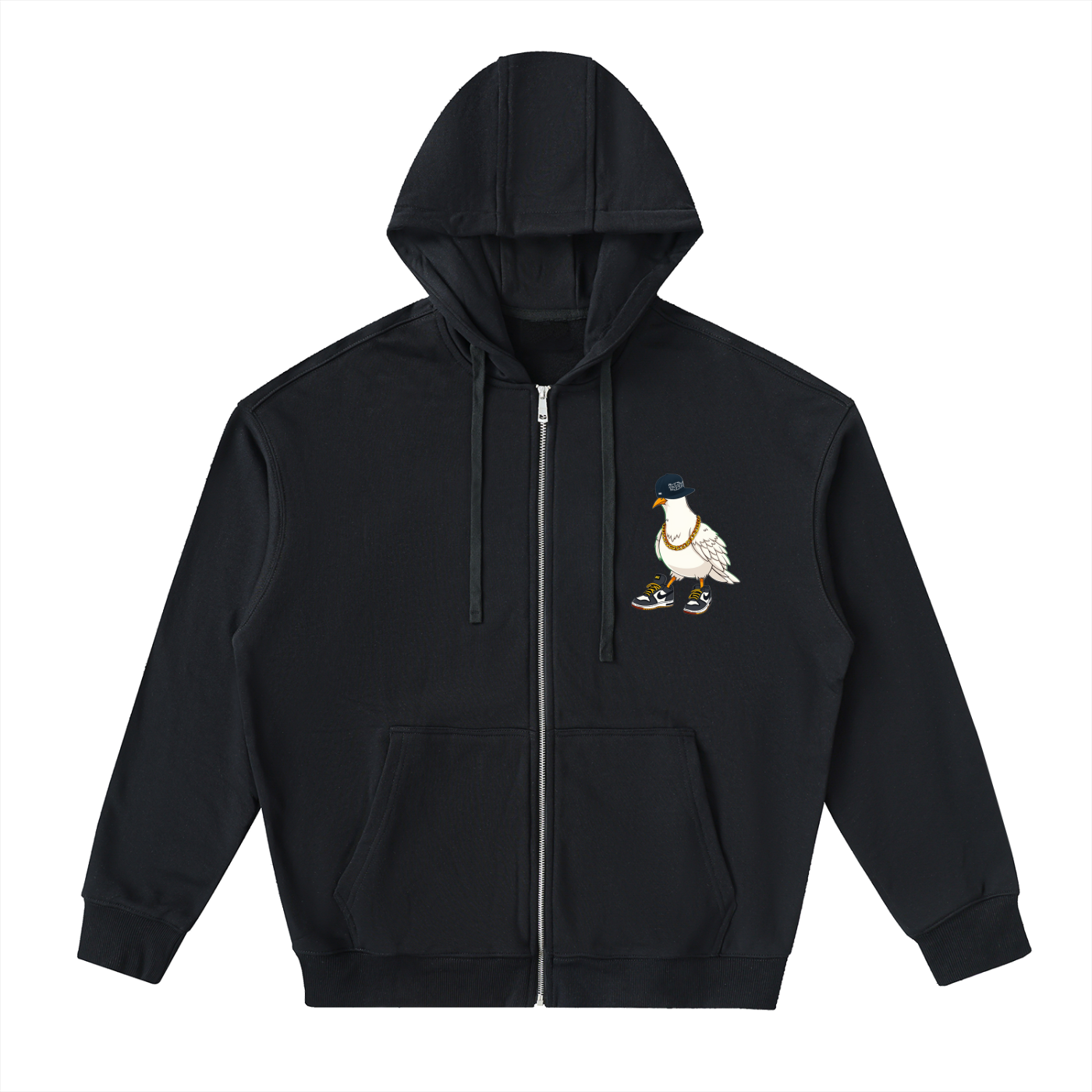 Duece the Dove - Drop-Shoulder Zip Up