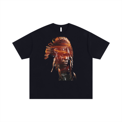 The Black Chief - Oversized Cotton T-Shirt