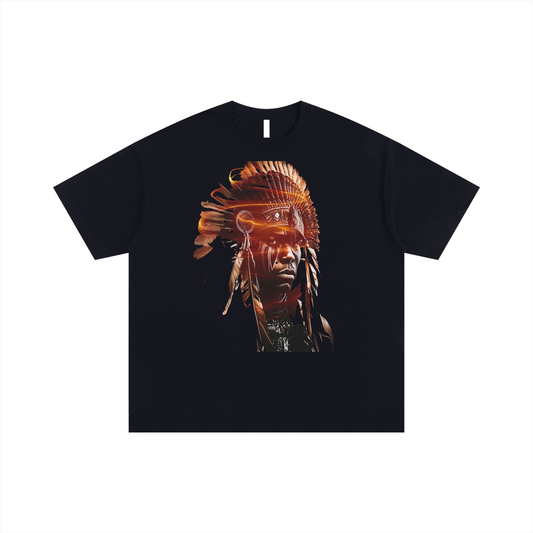 The Black Chief - Oversized Cotton T-Shirt