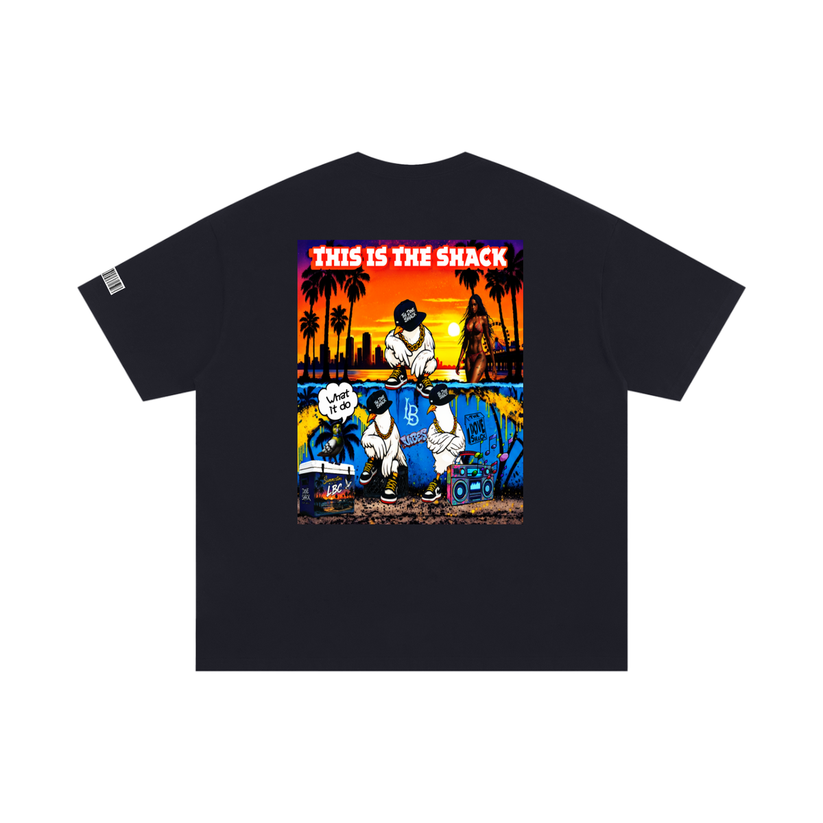 "Duece & The Crew" Unisex Oversized Poster T-Shirt