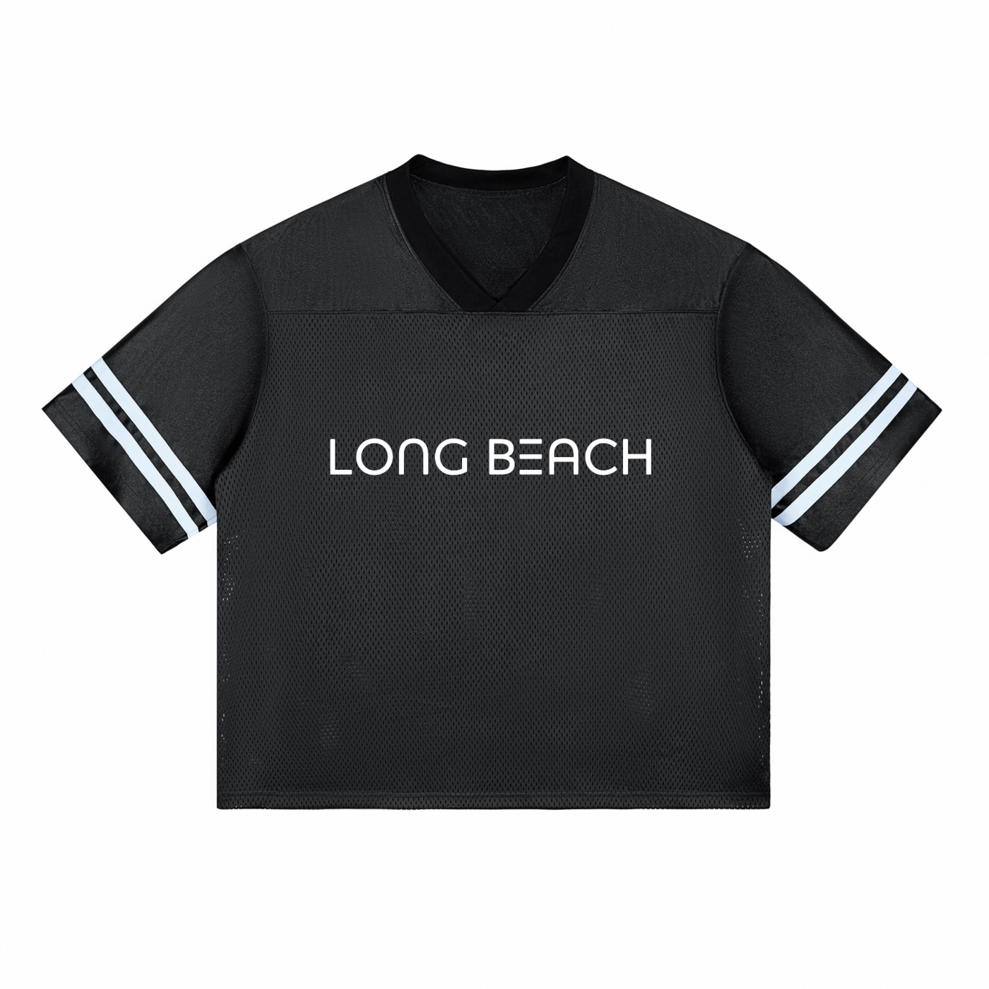 Long Beach Casual Wear - Taped Mesh T-Shirt