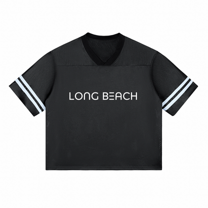 Long Beach Casual Wear - Taped Mesh T-Shirt