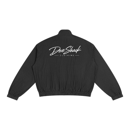 "Nights On Pine" Striped Full-Zip Track Jacket