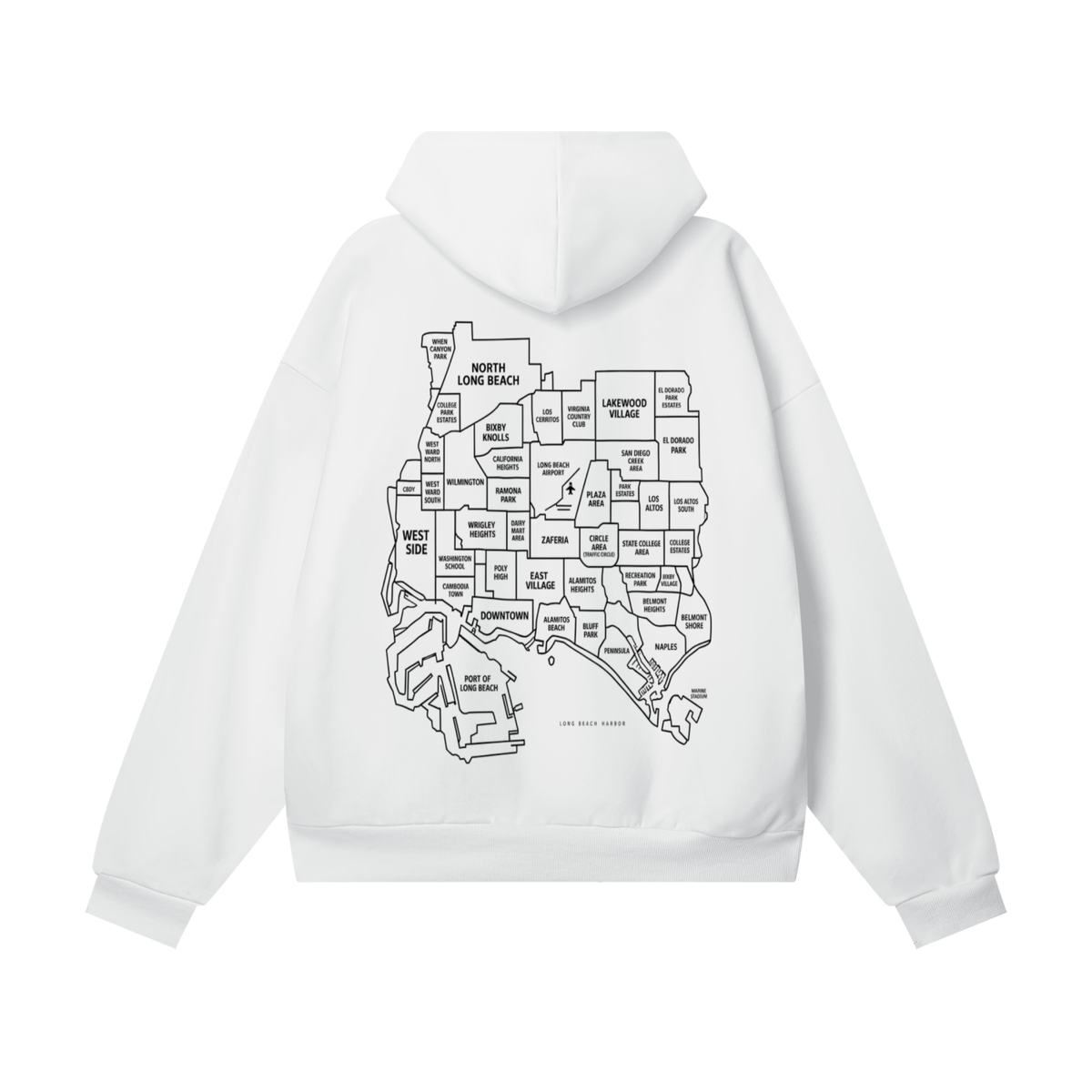Peace & Unity On the Map | Heavyweight Fleece Hoodie