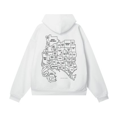 Peace & Unity On the Map | Heavyweight Fleece Hoodie
