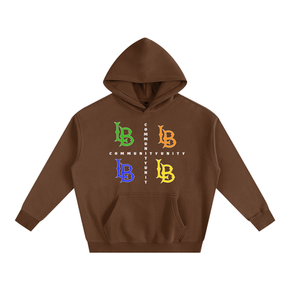 Community Unity Multi LB Oversize Fleeced Hoodie