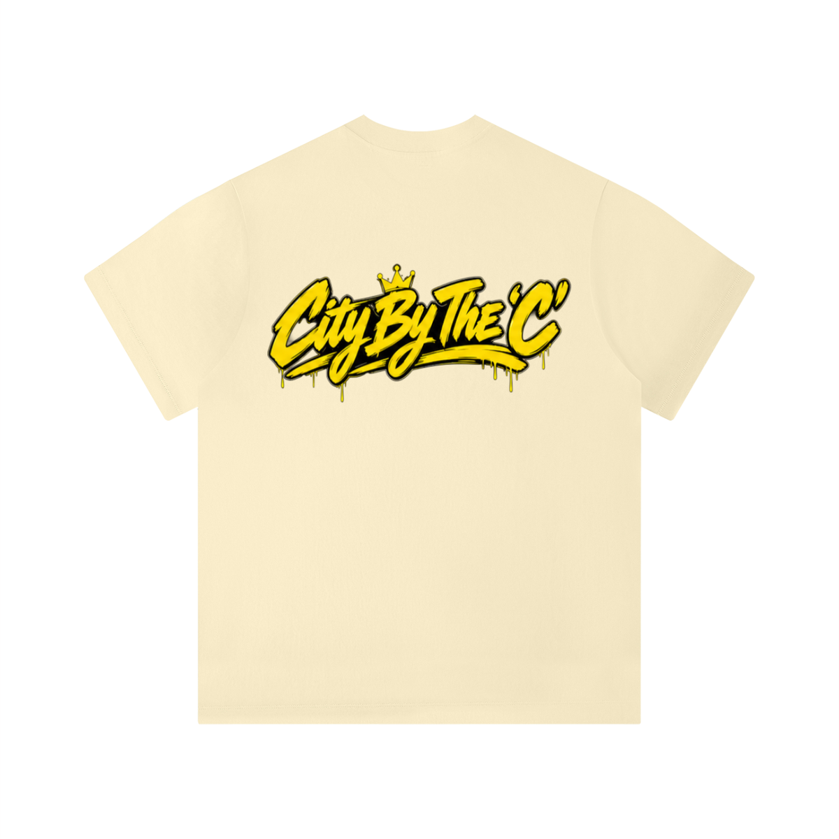 "City By The C" Yellow logo Regular Fit T-Shirt