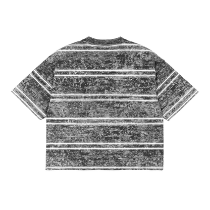 Long Beach Casual Wear - Snow Washed Stripe Boxy T-shirt