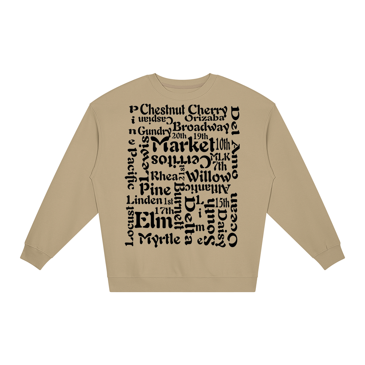 "Block 2 Block" Unisex Loose Crewneck Sweatshirt