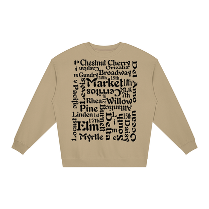 "Block 2 Block" Unisex Loose Crewneck Sweatshirt