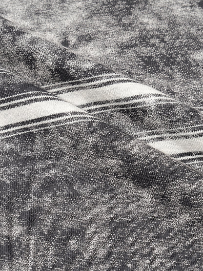 Long Beach Casual Wear - Snow Washed Stripe Boxy T-shirt