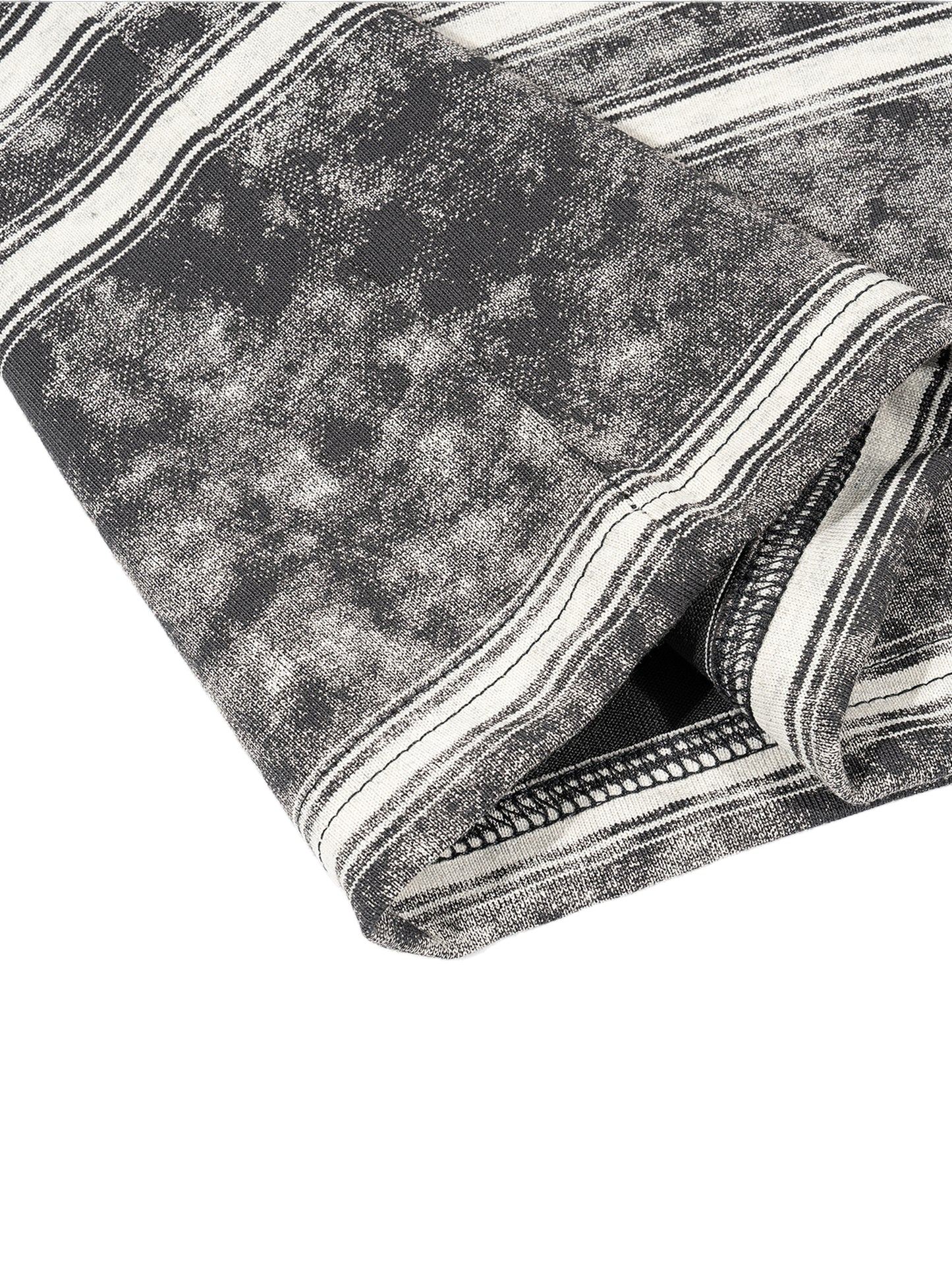 Long Beach Casual Wear - Snow Washed Stripe Boxy T-shirt