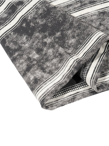 Long Beach Casual Wear - Snow Washed Stripe Boxy T-shirt