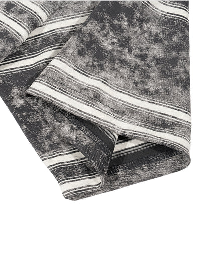 Long Beach Casual Wear - Snow Washed Stripe Boxy T-shirt