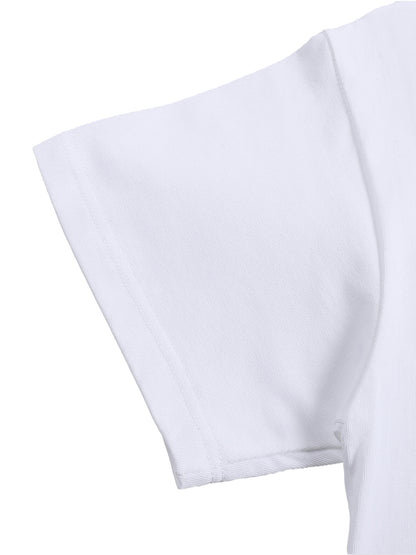 Cali West Coast - Oversized T-shirt - White/ Brown