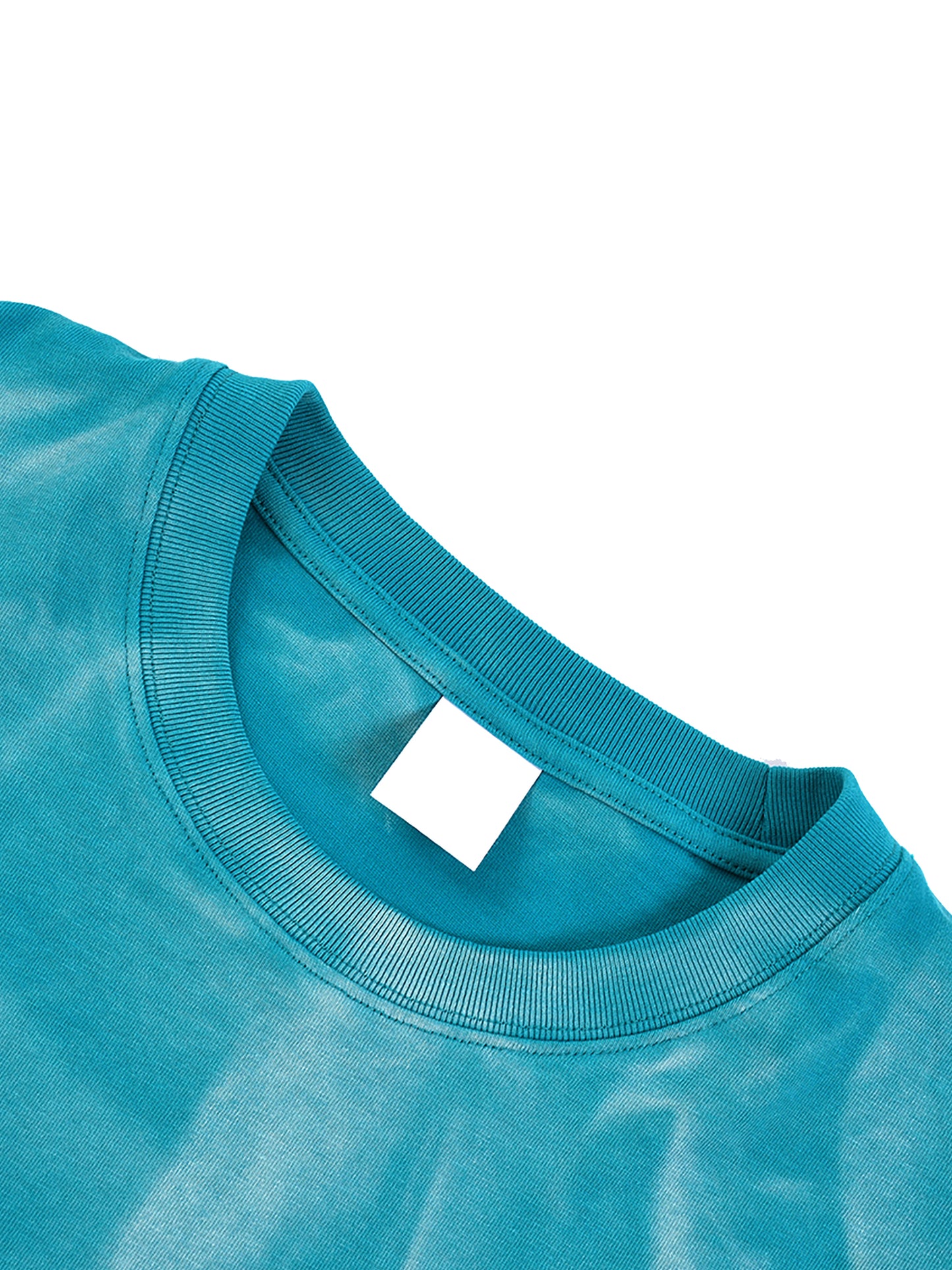 Ocean Breeze – Hand-Scrunched Sun Fade T-Shirt
