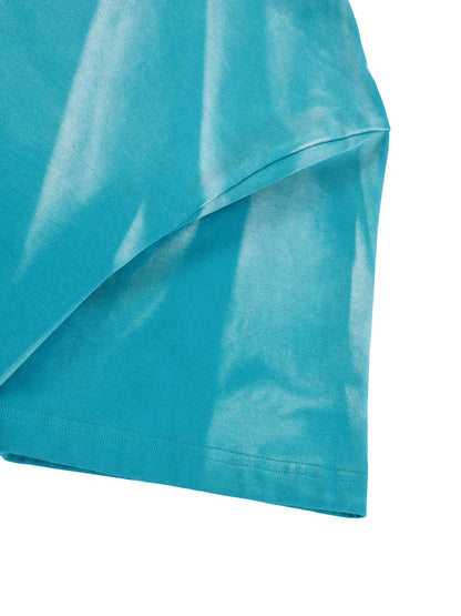 Ocean Breeze – Hand-Scrunched Sun Fade T-Shirt