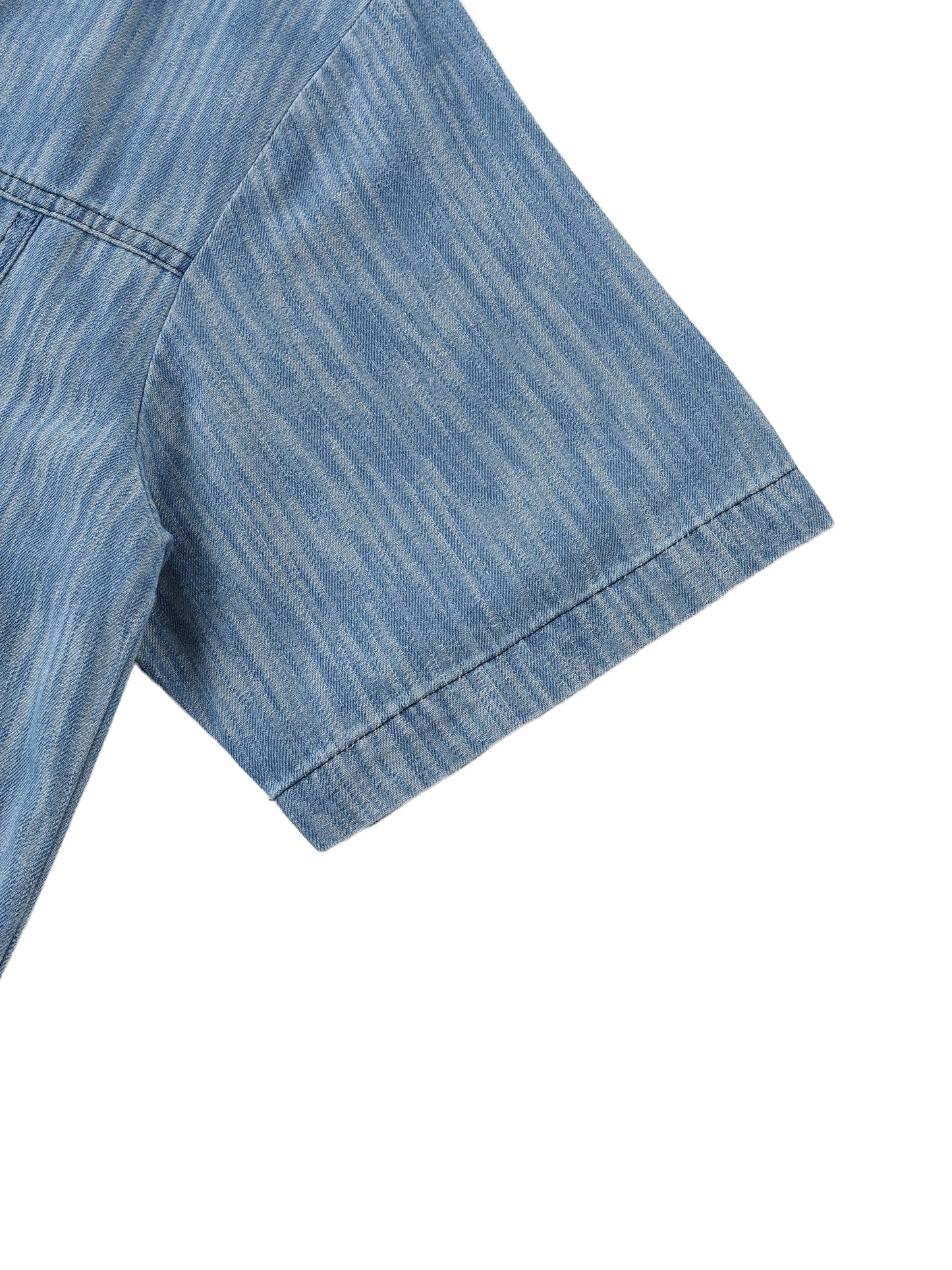 Long Beach Casual Wear - Distressed Wash Short-Sleeve Shirt