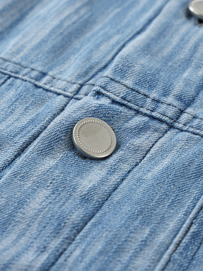 Long Beach Casual Wear - Distressed Wash Short-Sleeve Shirt