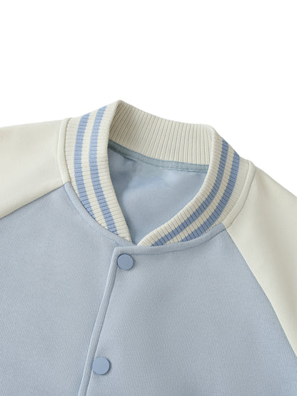 Long Beach Casual Wear - Two Tone Raglan Sleeve Varsity Jacket