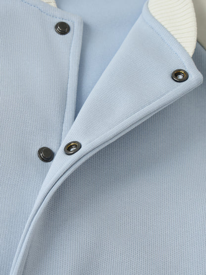 Long Beach Casual Wear - Two Tone Raglan Sleeve Varsity Jacket