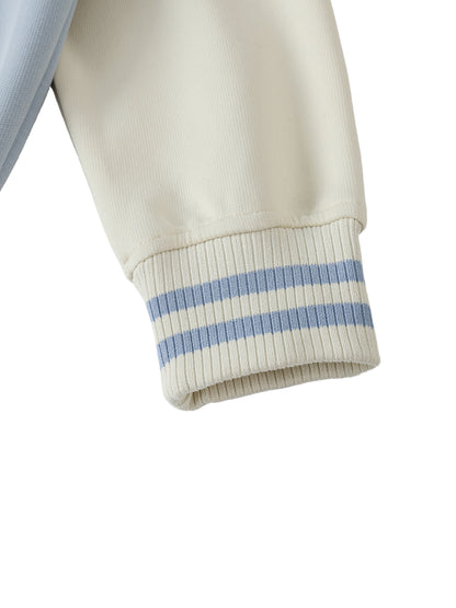 Long Beach Casual Wear - Two Tone Raglan Sleeve Varsity Jacket