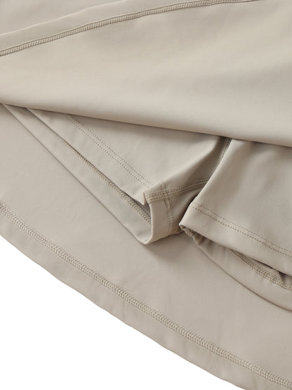 Long Beach Casual Wear - Women's High-Waist Pocketed A-Line Skirt