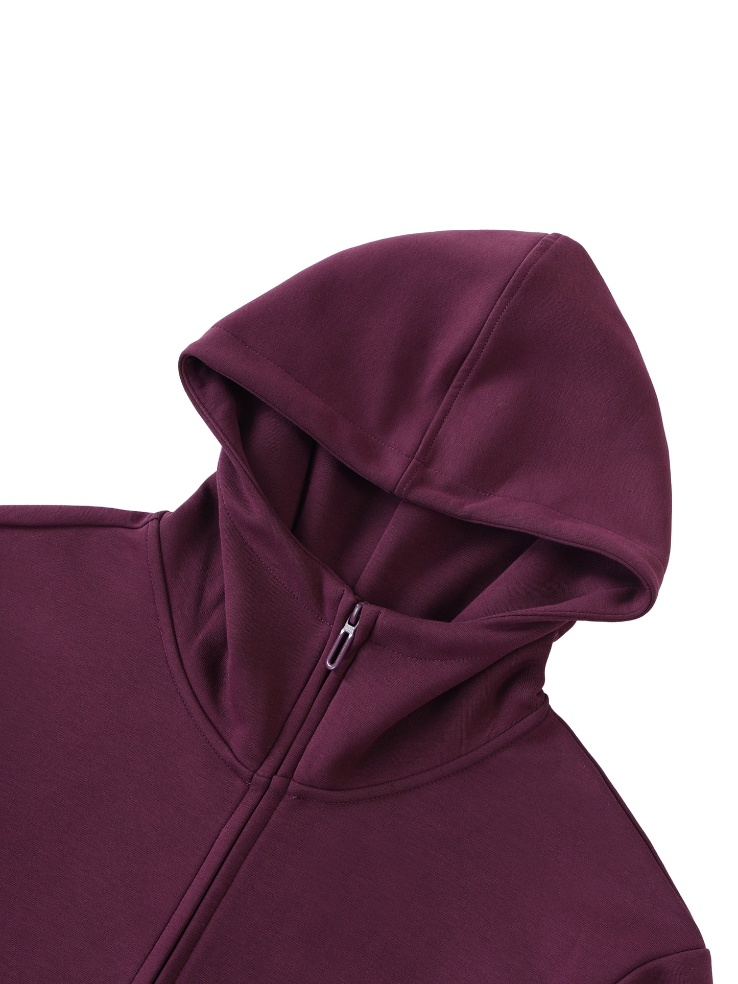 The Black Chief - Heavyweight High Neck Zip-Up Hoodie