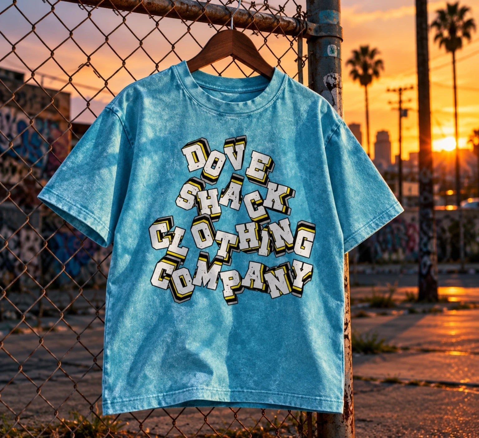 Kids: turquoise Dove Shack Clothing Company tee